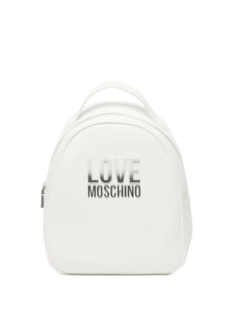 Love Moschino logo-plaque backpack