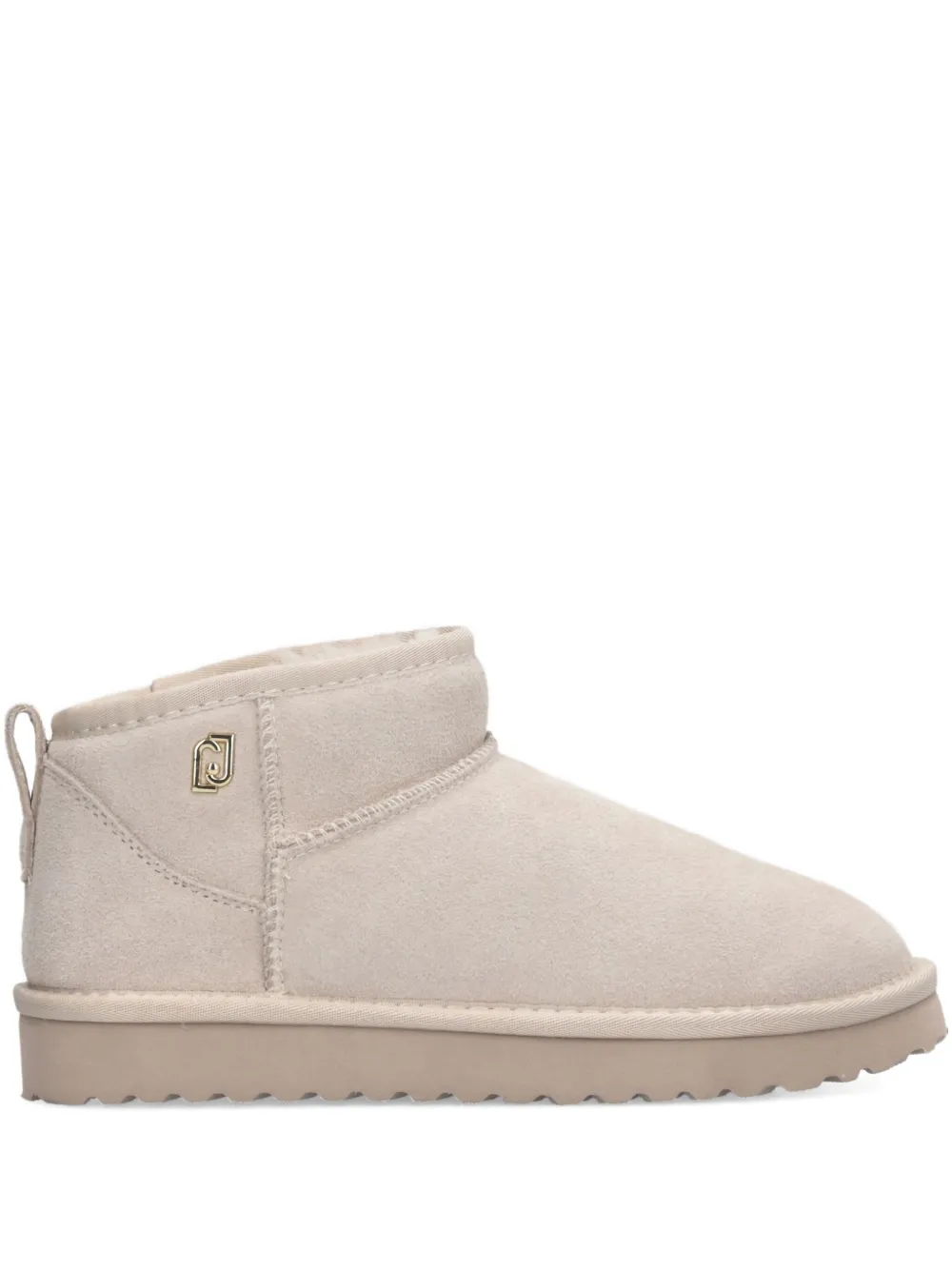 LIU JO pull-tab suede-leather boots Neutrals
