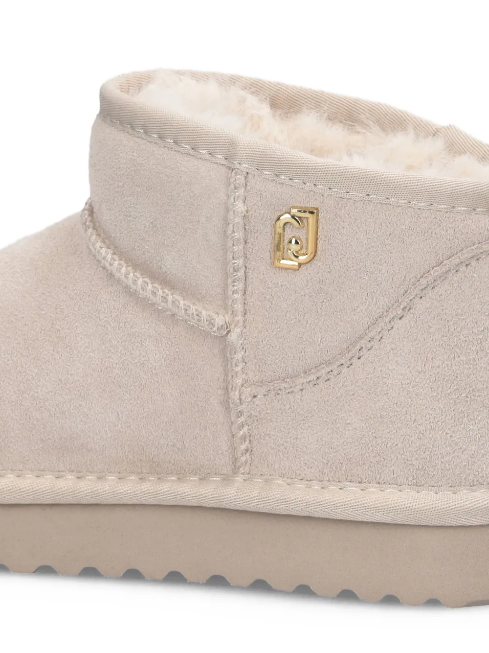 LIU JO pull-tab suede-leather boots Neutrals