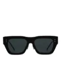 Thom Browne Eyewear rectangle acetate sunglasses - Black