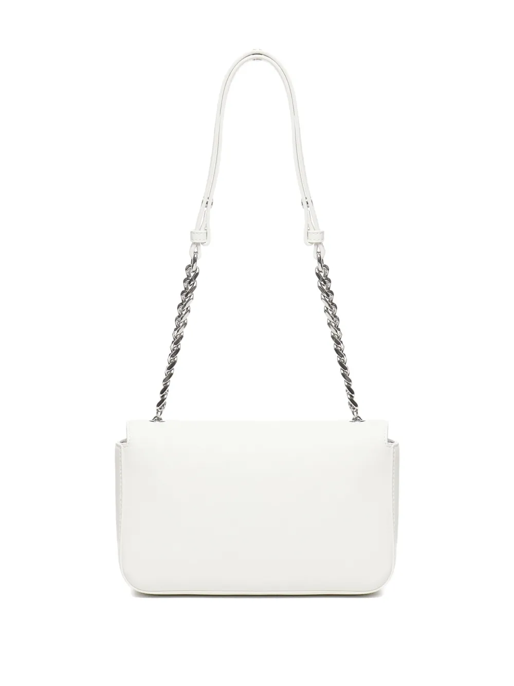 Love Moschino Schoudertas met kettingband en logo Beige