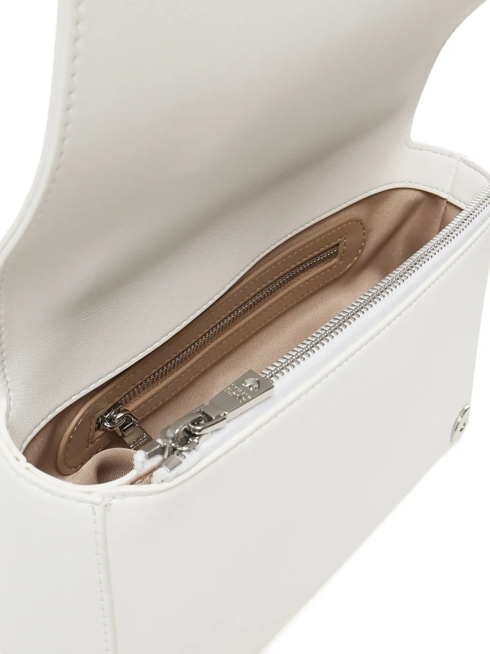 Love Moschino Schoudertas met kettingband en logo Beige