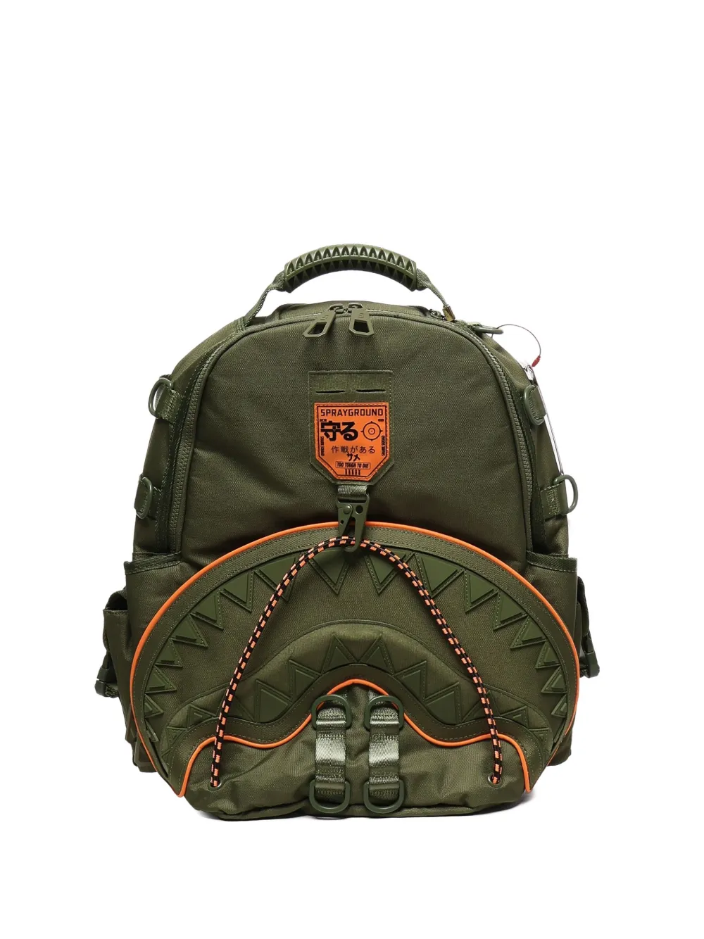 Sprayground shark-appliqué backpack | Green | Image 1