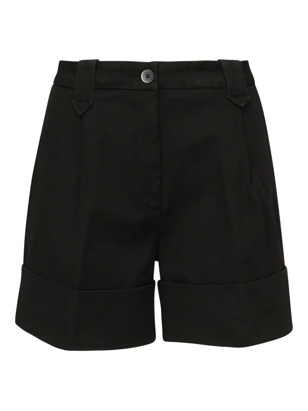 Fay Geplooide shorts Zwart