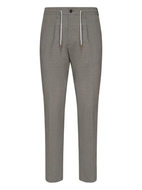 Eleventy pleated drawstring trousers