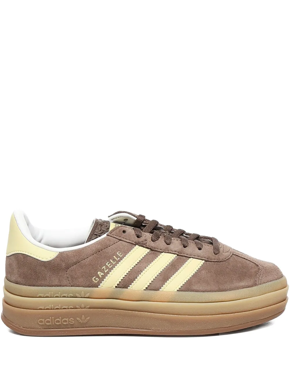 Adidas Originals Gazelle Bold suede sneakers Neutrals