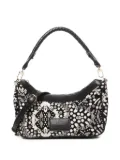 V°73 braided-handle patterned bag - Black
