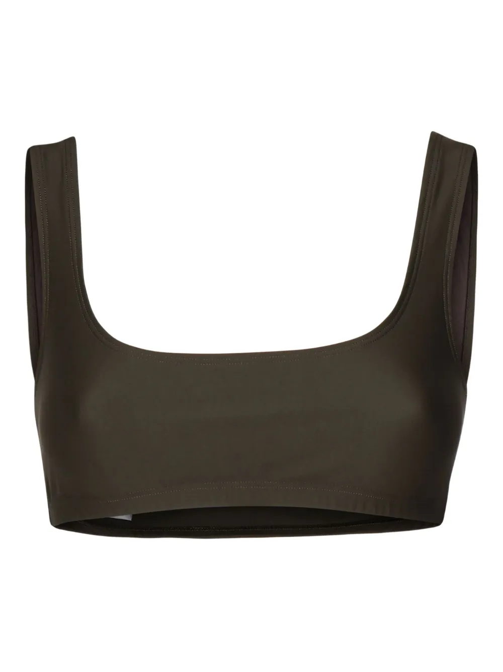 THE ANDAMANE Top met vierkante hals Bruin