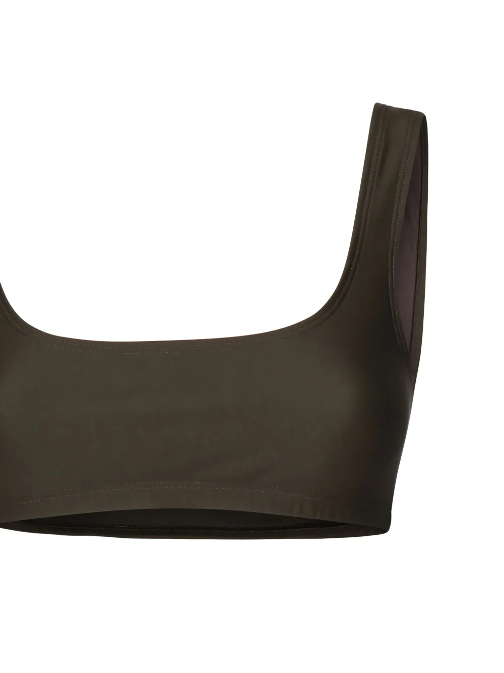 THE ANDAMANE Top met vierkante hals Bruin