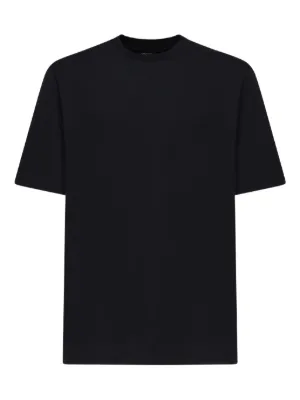 Ermenegildo Zegna｜SHORT-SLEEVED ROUND NECK T-SHIRTS (PU Zegna T-shirt With Round Neck And Short Sleeves In Blue