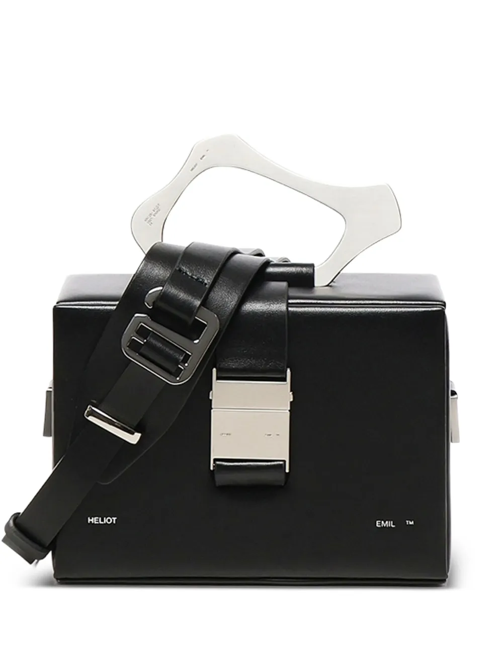 HELIOT EMIL Solely box-shaped leather bag | Black | Image 1