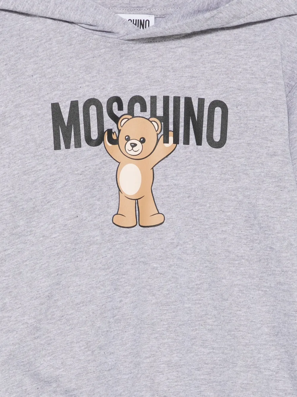 Moschino Kids Teddy Bear-print hoodie Grijs