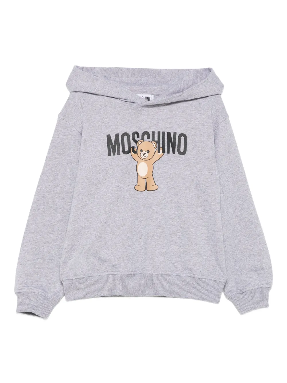Moschino Kids Teddy Bear-print hoodie Grijs