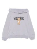 Moschino Kids Teddy Bear-print hoodie - Grey