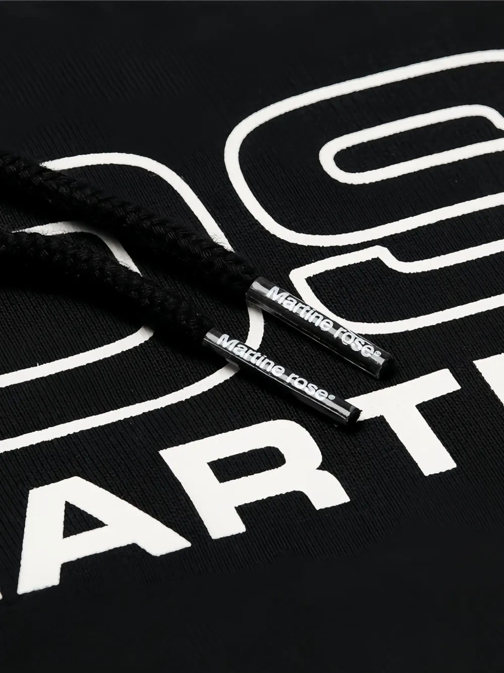 Martine Rose Hoodie met logoprint Zwart