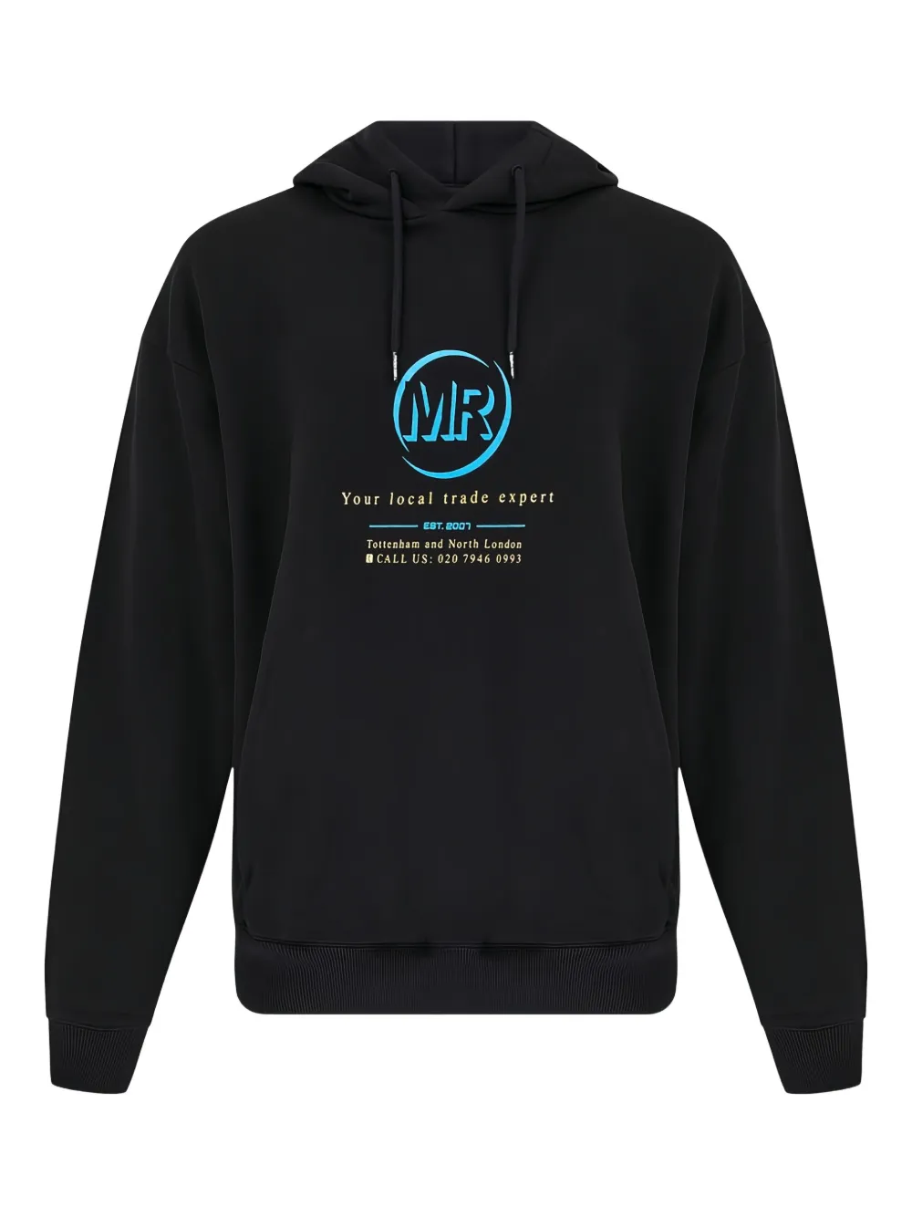 Martine Rose logo-print hoodie | Black | Image 1