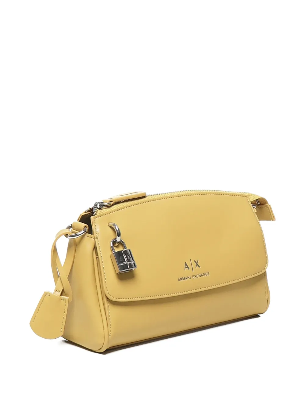 Armani Exchange small padlock-detail shoulder bag Geel