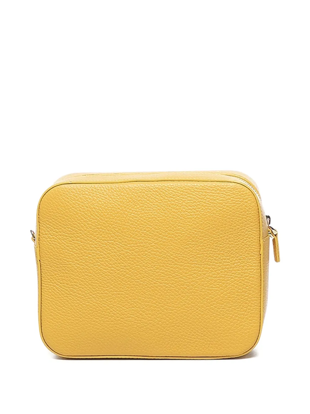 Coccinelle Tebe logo-strap leather shoulder bag Geel