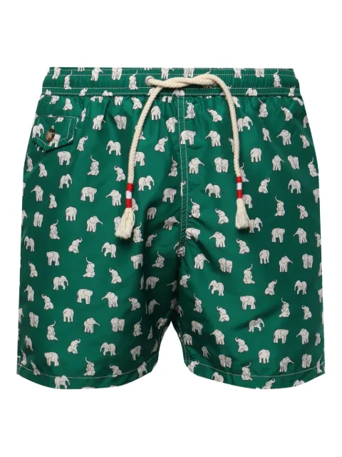 MC2 Saint Barth bañador con elefante estampado y cordones