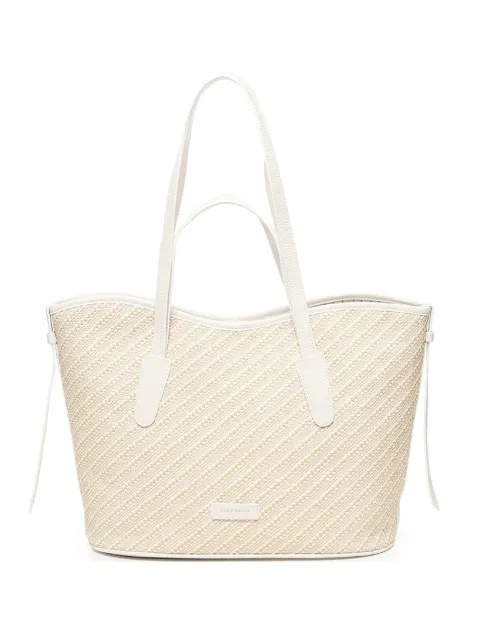 Coccinelle woven diagonal-pattern tote bag