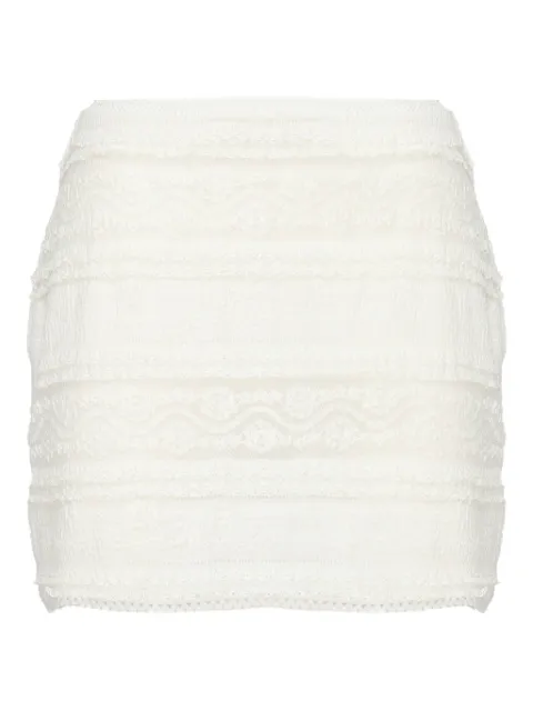 Charo Ruiz Ibiza lace-trimmed mini skirt