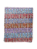 Missoni Home logo-pattern bath towel - Blue