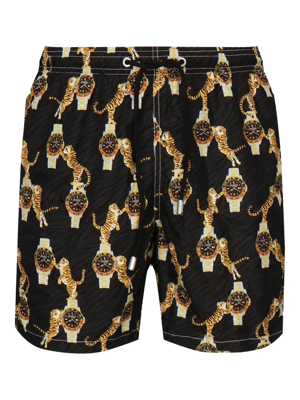 MC2 Saint Barth graphic-print swim shorts Zwart