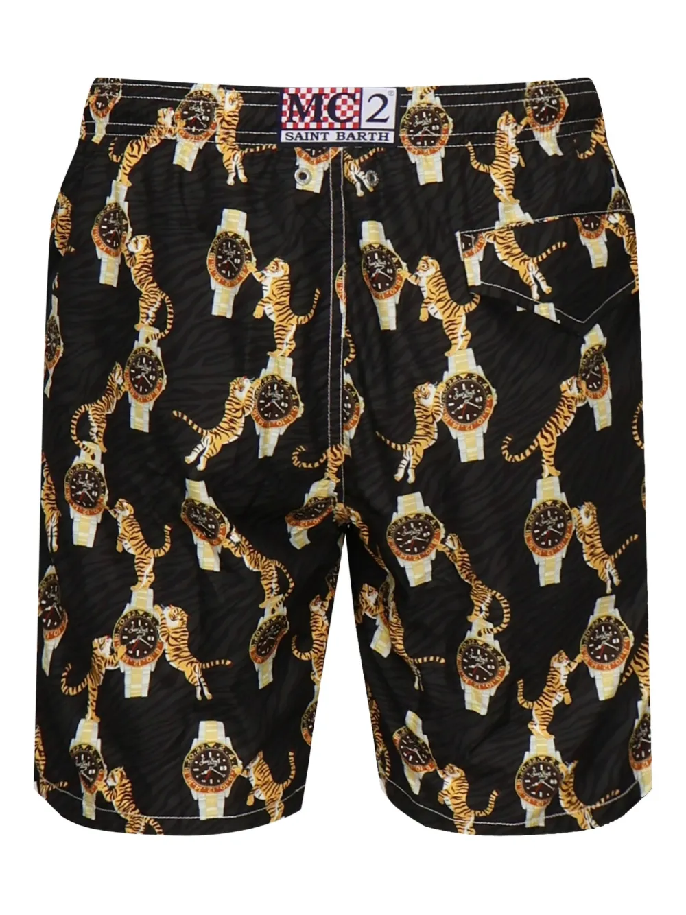 MC2 Saint Barth graphic-print swim shorts Zwart