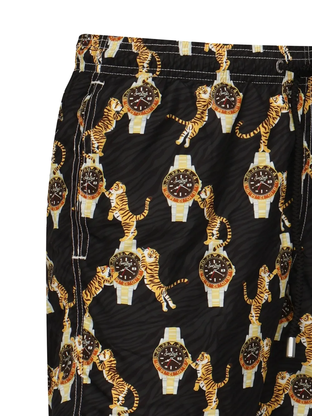 MC2 Saint Barth graphic-print swim shorts Zwart