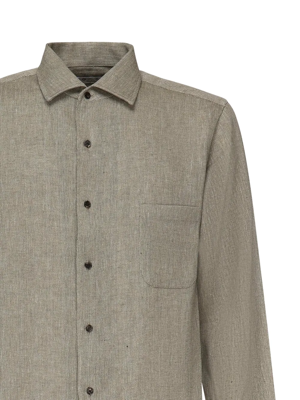 Loro Piana Overhemd met lange mouwen Groen