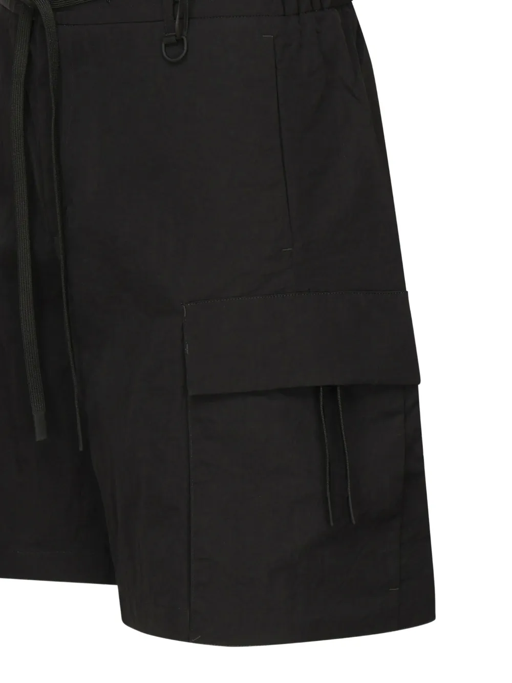 Herno Shorts met cargozak Zwart