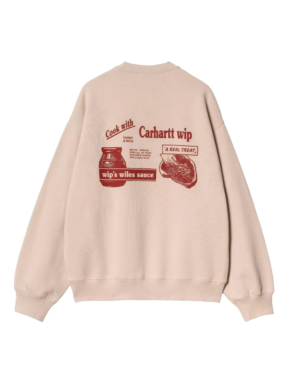 Carhartt WIP Sweater met print Beige