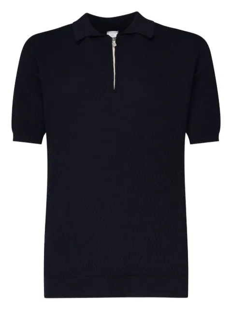 Eleventy playera tipo polo con medio cierre