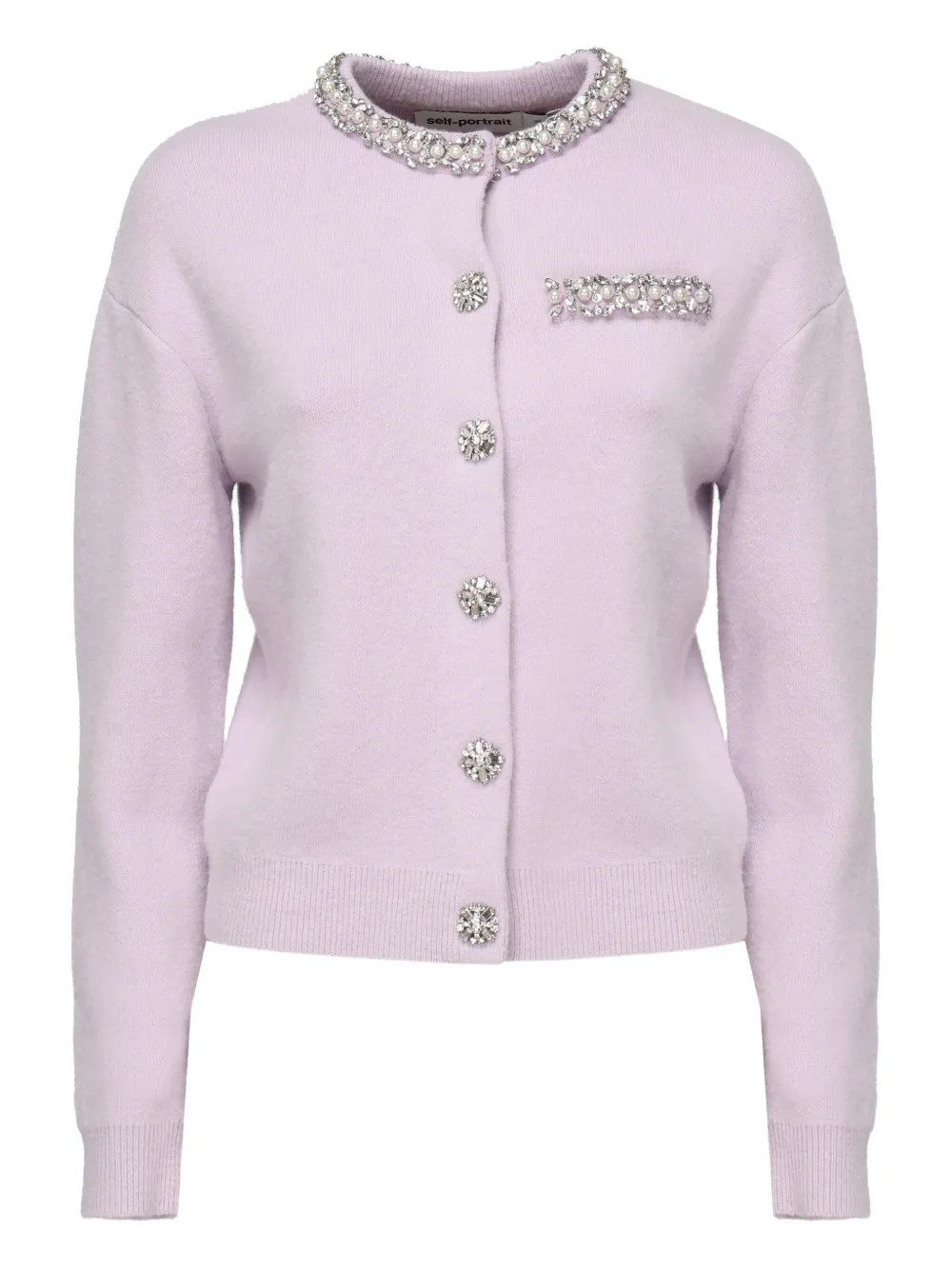 Self-Portrait Cardigan con decorazione | rosa | Image 1