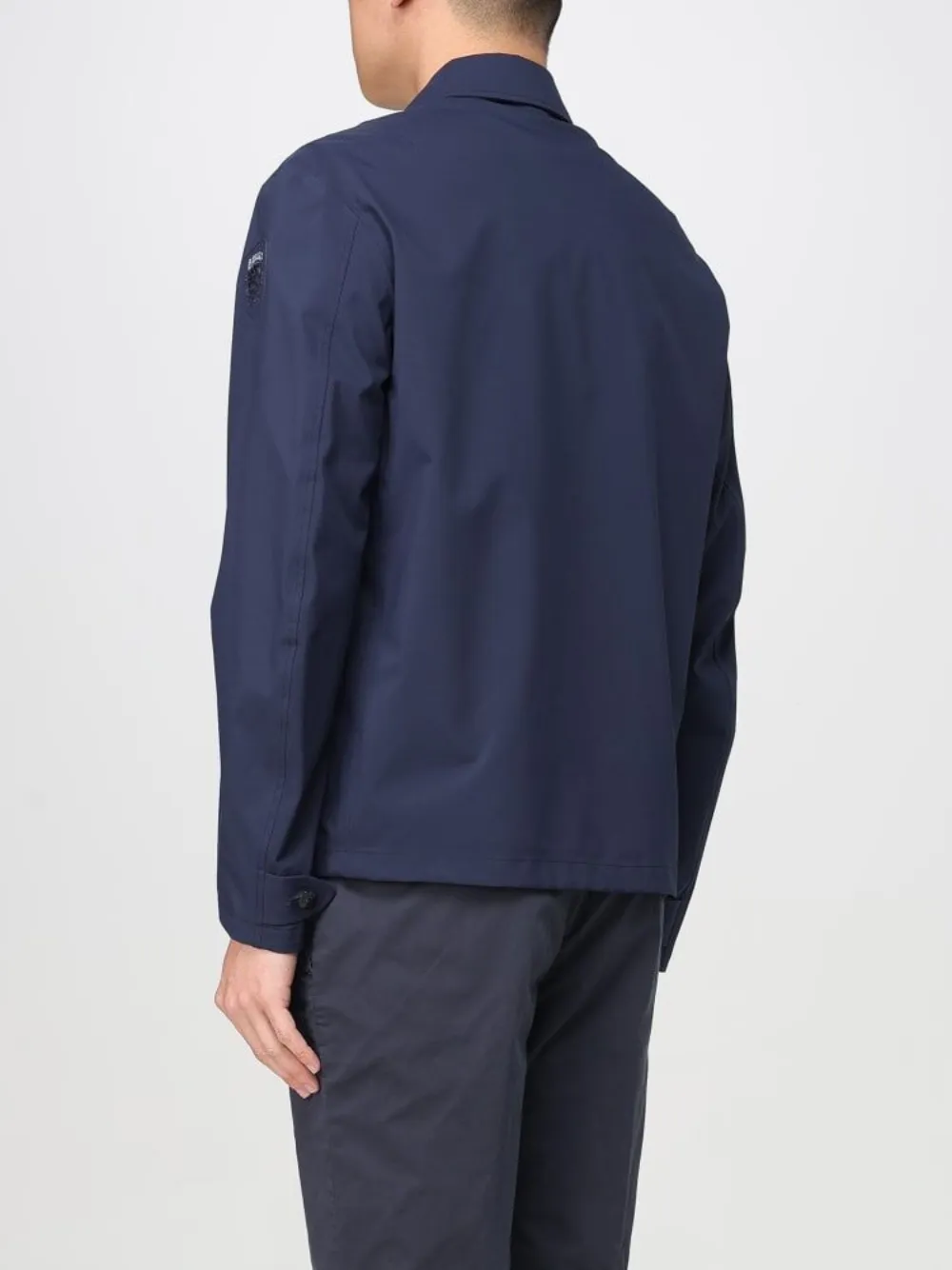 Blauer Patch-pocket Button-fastening Jacket In Blue