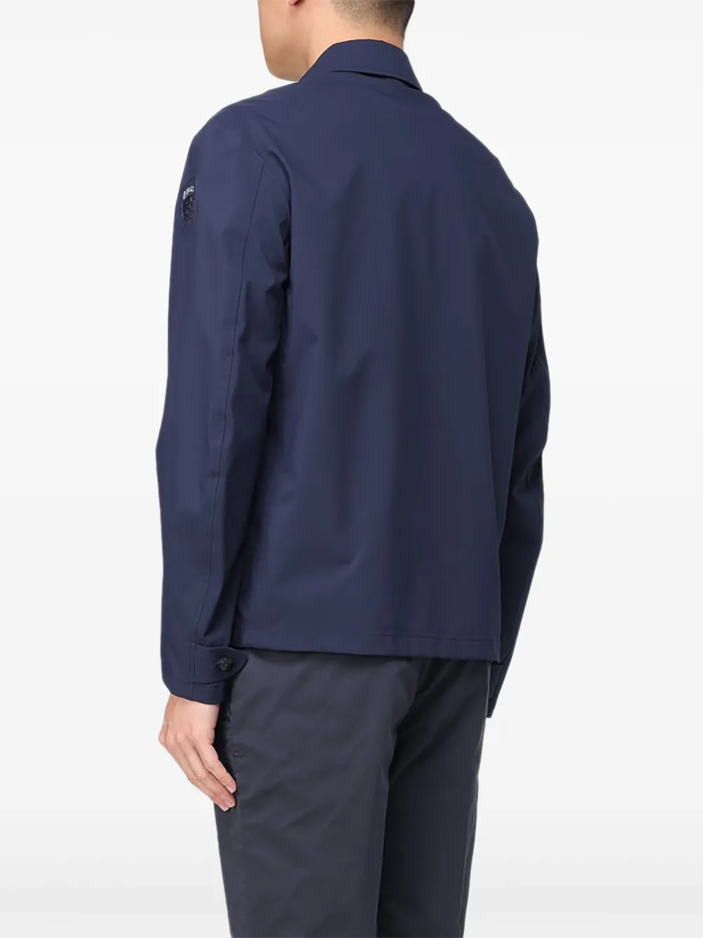 Blauer Jack met opgestikte zak Blauw