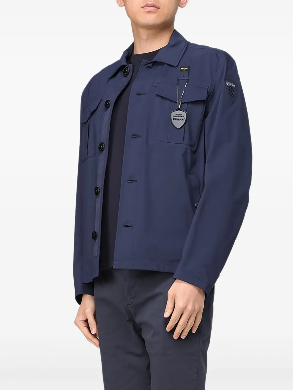 Blauer patch-pocket button-fastening jacket | Sport Jackets & Windbreakers | Image 2