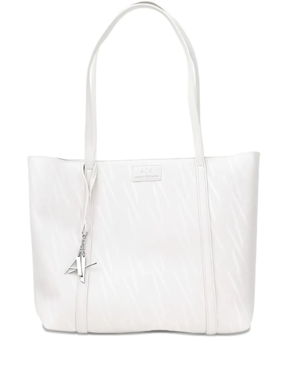Armani Exchange Draagtas met logoplakkaat Wit