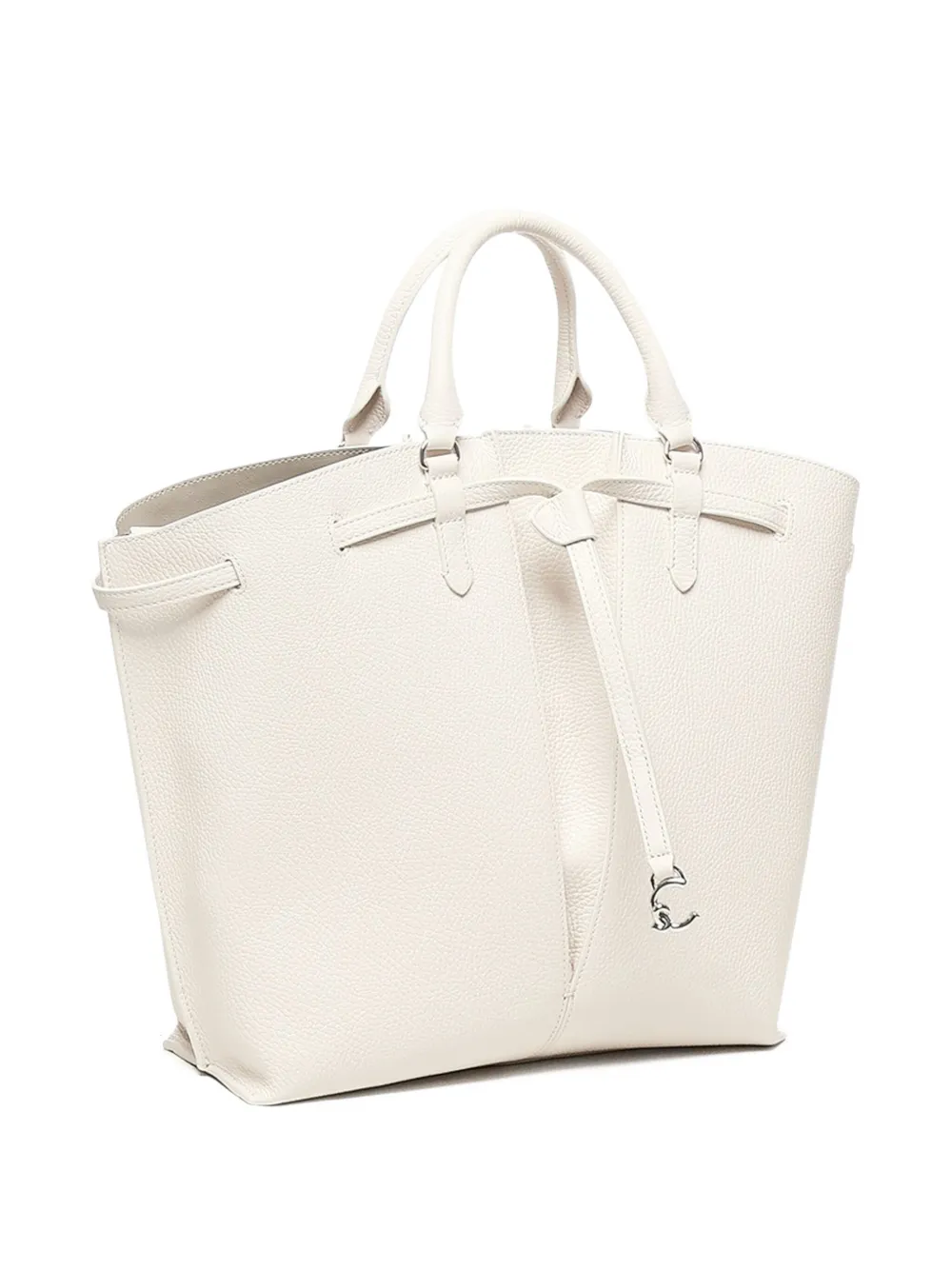 Coccinelle Flores leren shopper Beige