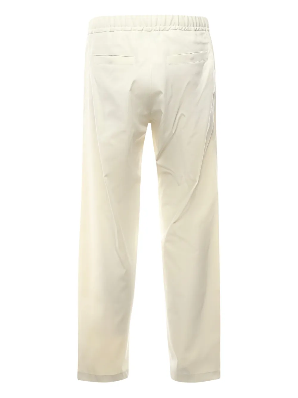 Herno Broek met elastische taille en zijzak Beige