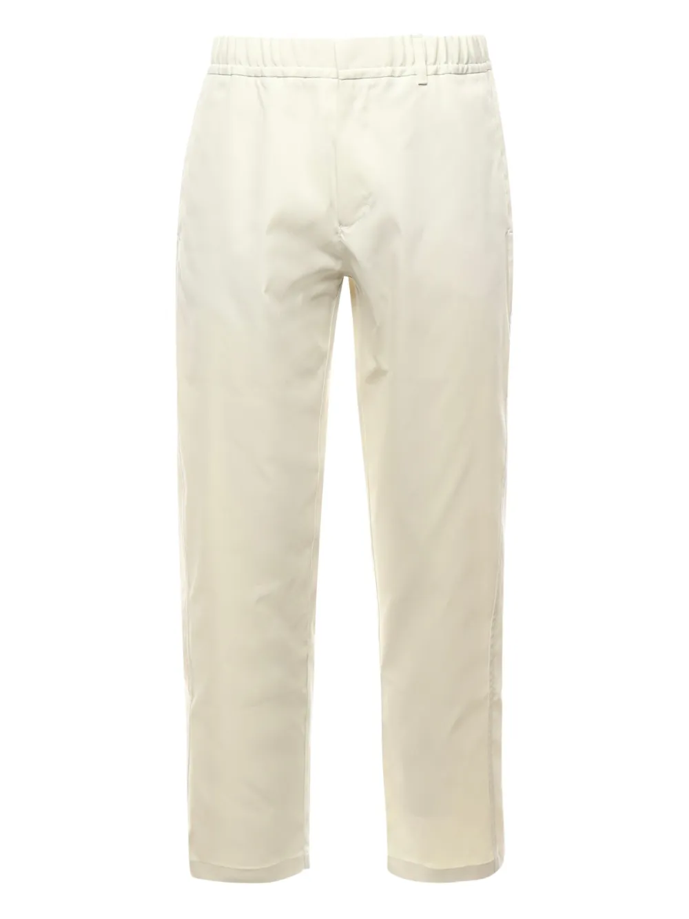 Herno Broek met elastische taille en zijzak Beige