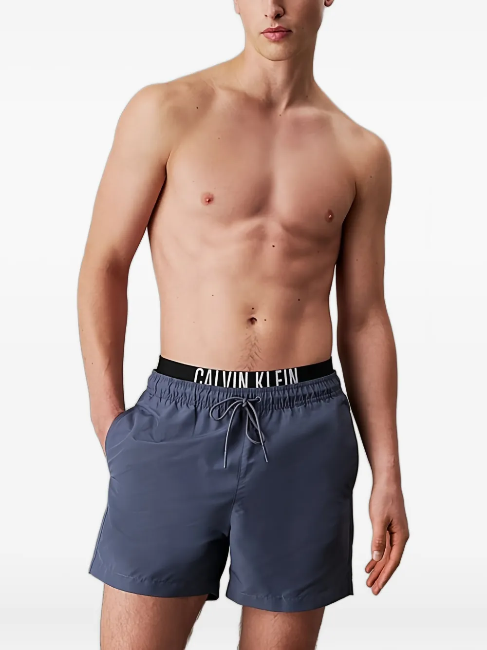 Calvin Klein logo swimming shorts - ブルー Calvin Klein logo swimming shorts - ブルー