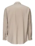 Giuliano Galiano zip-front patch-pocket shirt - Neutrals