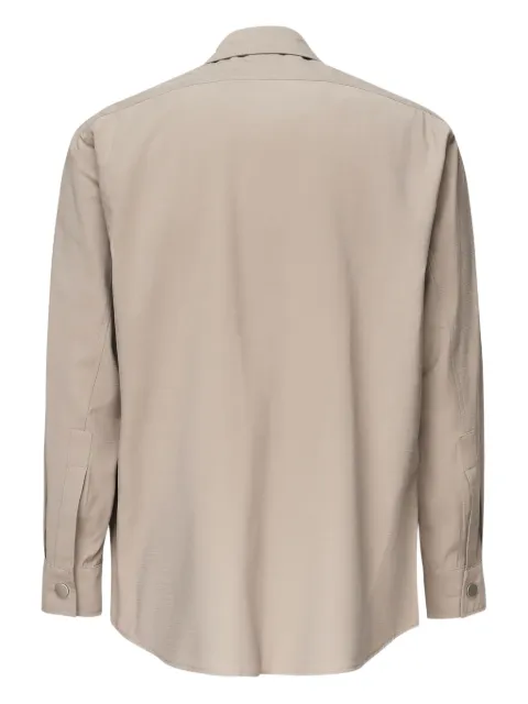 Giuliano Galiano zip-front patch-pocket shirt