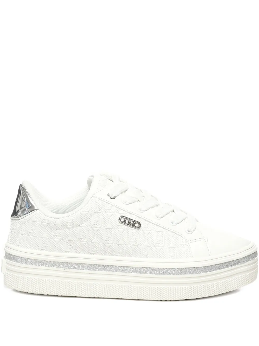LIU JO logo-detail platform sneakers White
