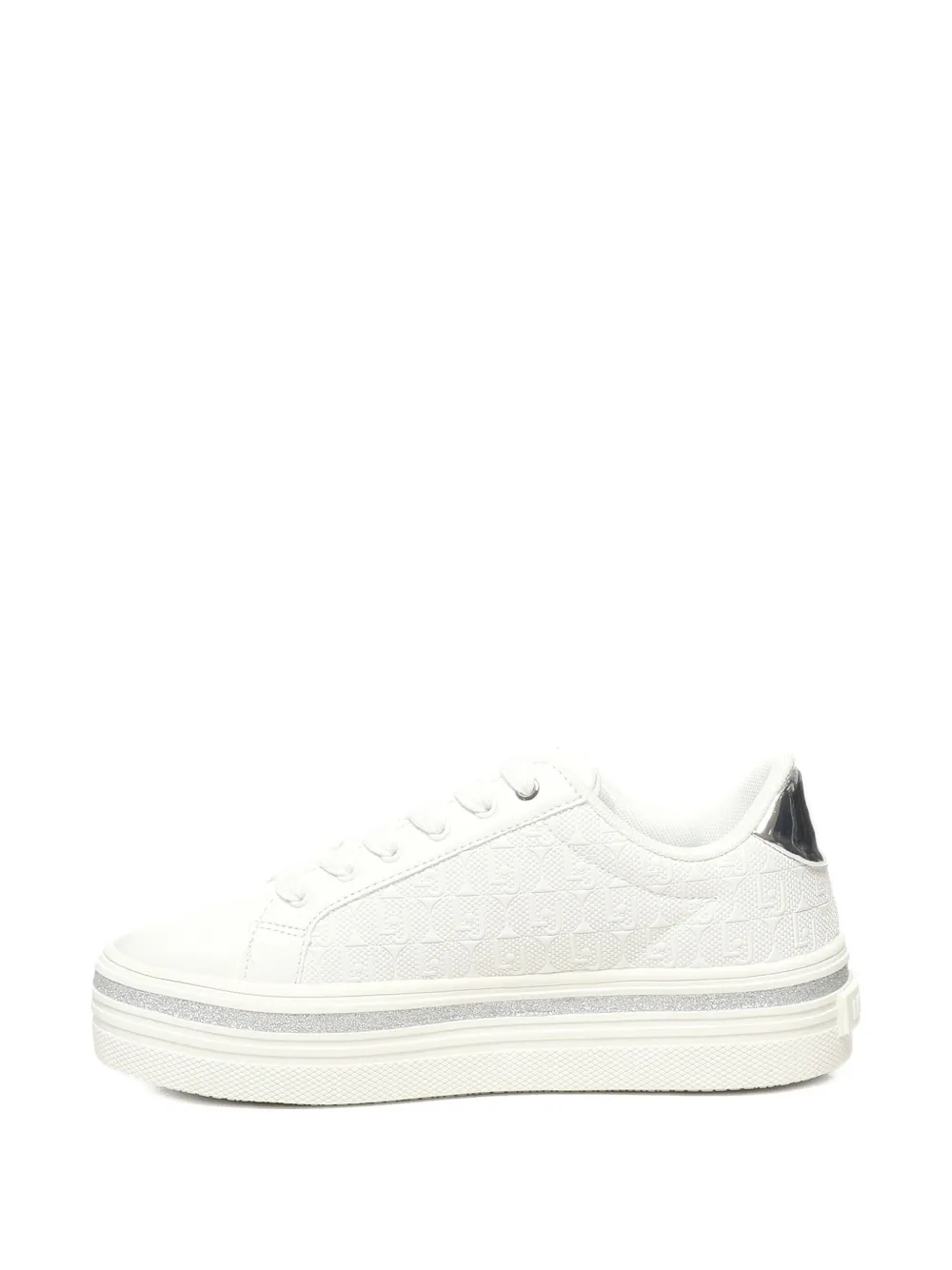 LIU JO logo-detail platform sneakers White