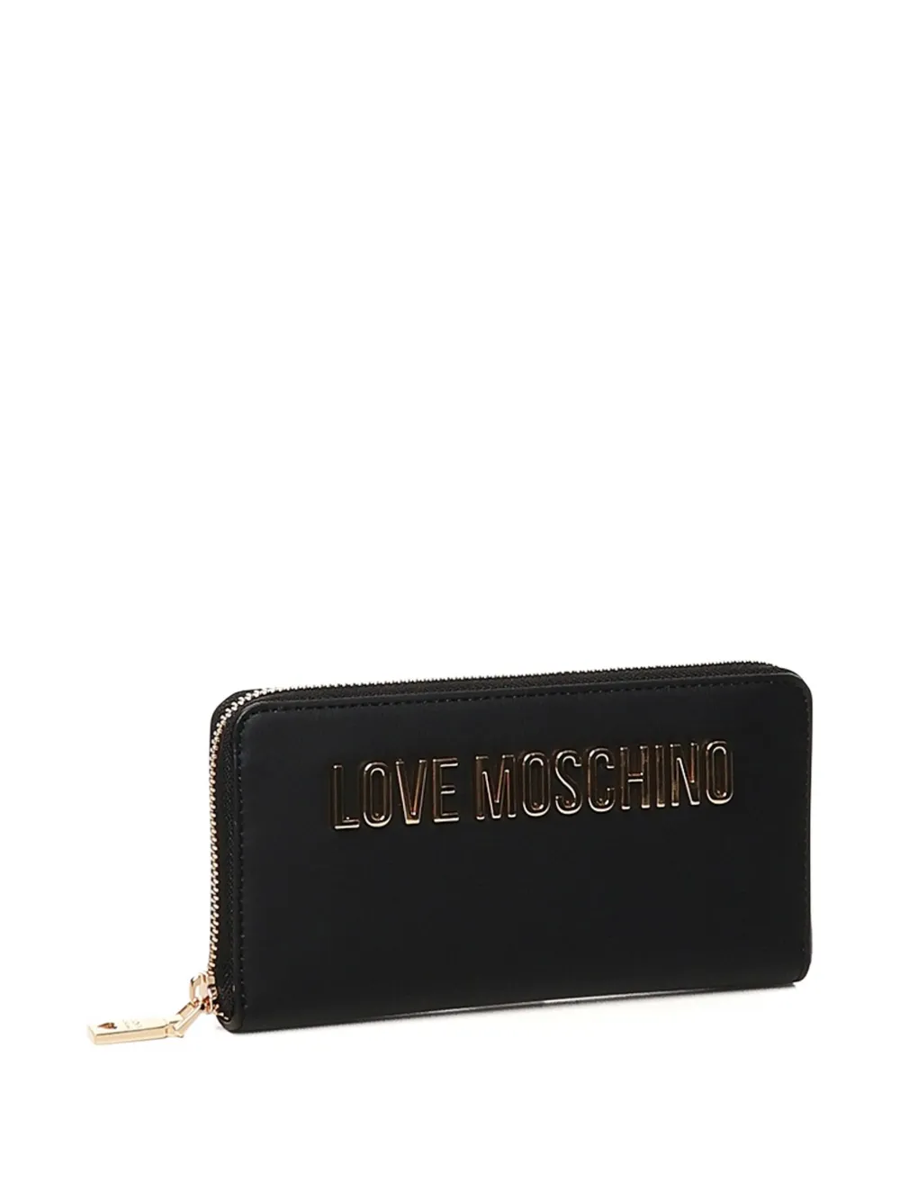 Love Moschino Portemonnee met logoplakkaat Zwart