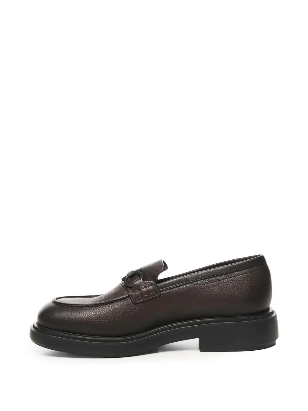Ferragamo Gancini-detail loafers Brown