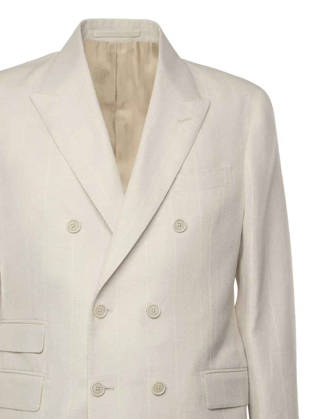 Eleventy Double-breasted Suit In Gray