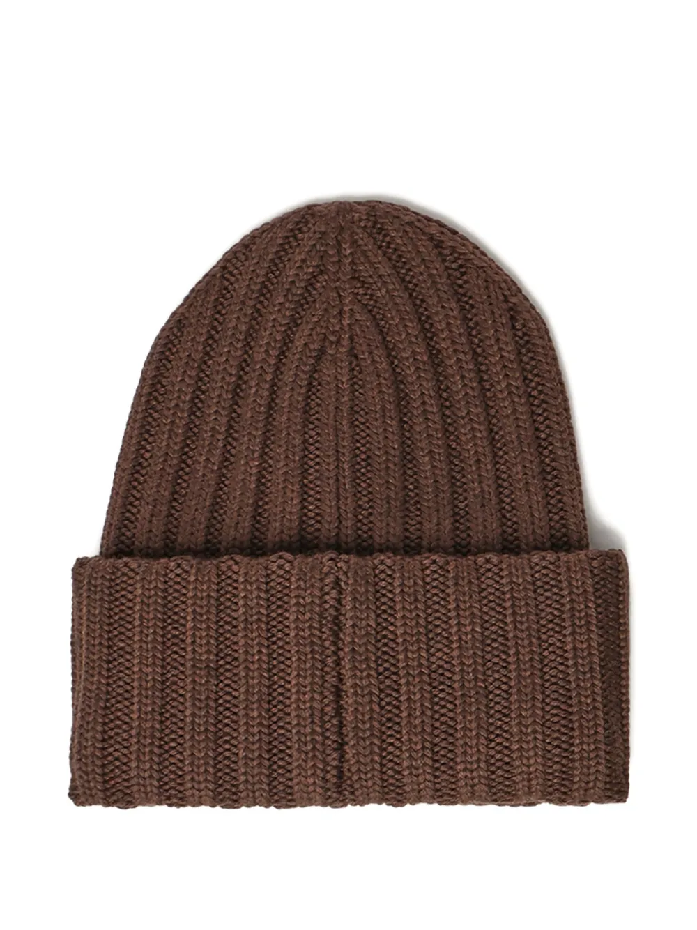 DSQUARED2 Geribbelde muts met logopatch Bruin